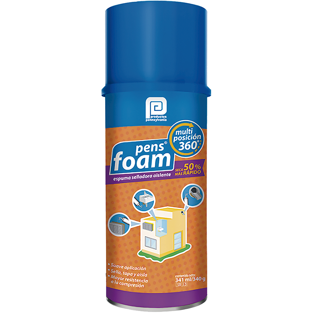 PENSSYLVANIA FOAM 360° 340GR SPO16AM28/4SPO00201 EMPAQUE C/12 PZ