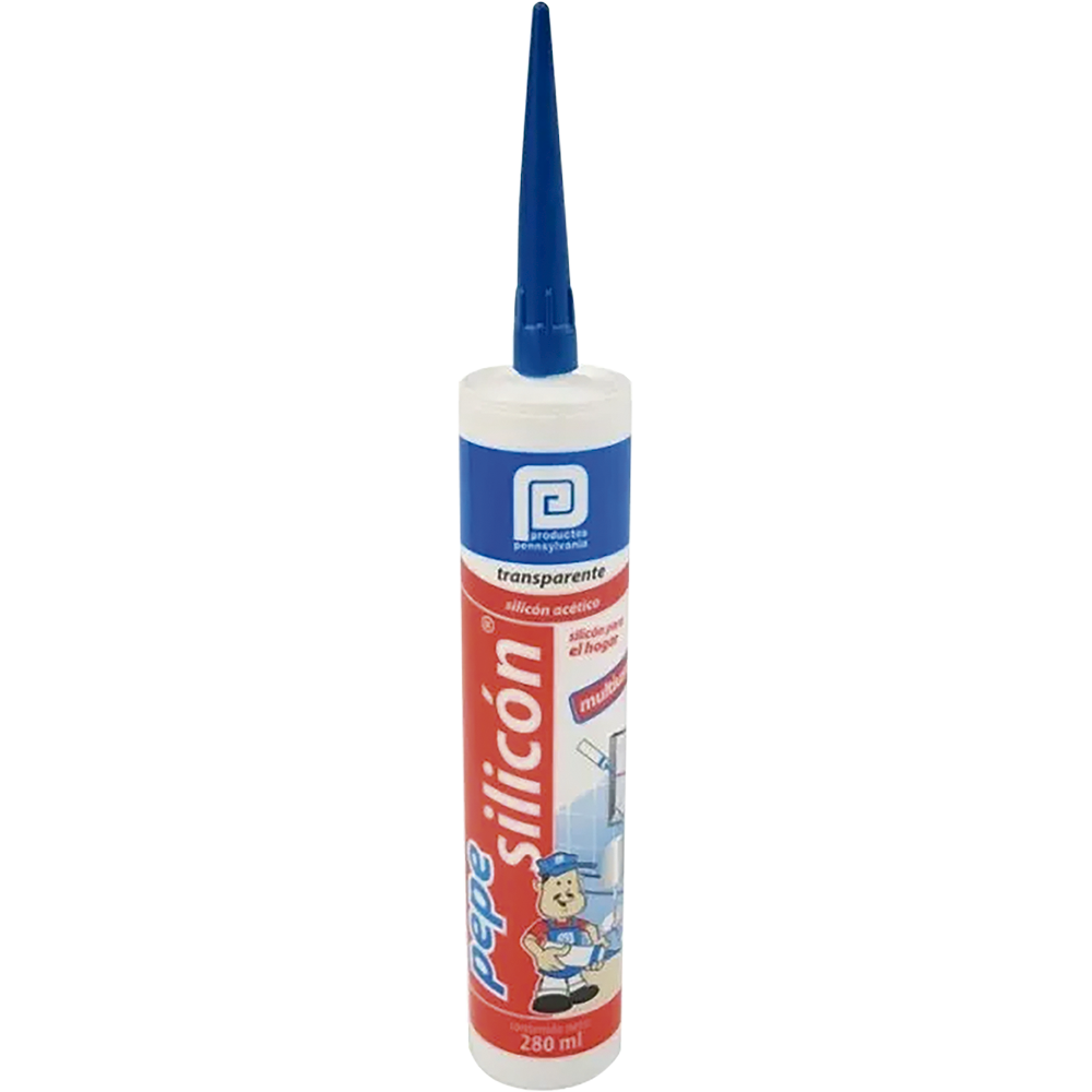 PEPE SILICON 280ML TRASNPARENTE SSI8T36/3SSI00800/3PRO00710 EMPAQUE C/25 PZ